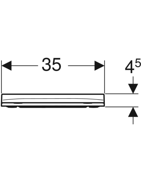 Tampa de Sanita Geberit Smyle original Dobradiças QuickRelease Queda Amortecida
