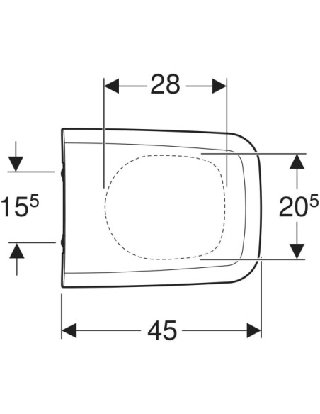 Abattant WC Geberit iCon Square original