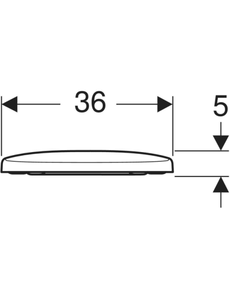 Original Geberit Selnova toilet seat with stainless steel anchors.
