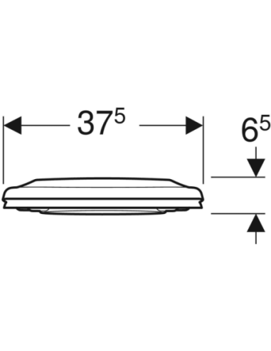 Tampo de sanita original Geberit Selnova com adaptador para criança