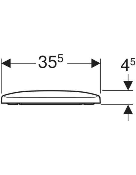Abattant wc Geberit Selnova Square Slim Original avec chute amortie