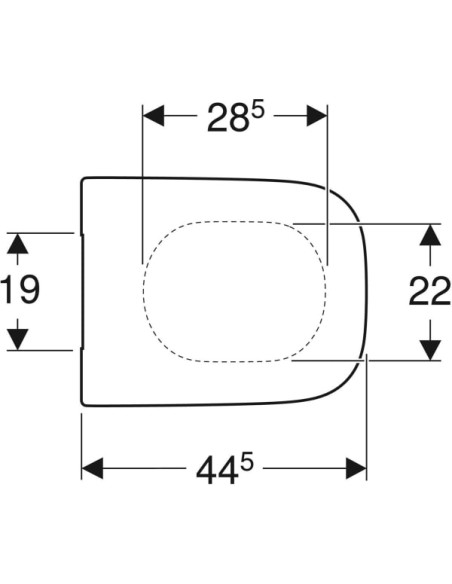 Tampa de Sanita Geberit Selnova Square Original