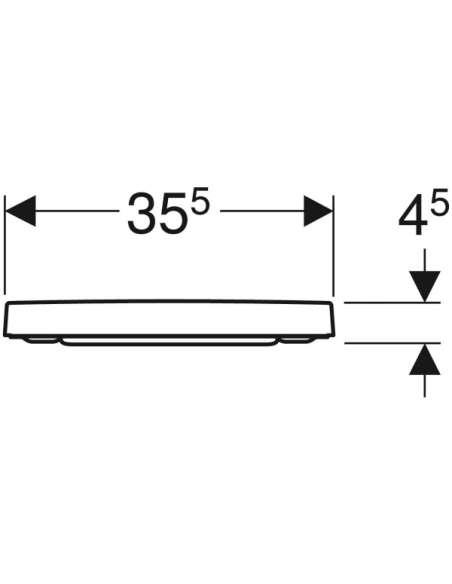 Sedile Copriwater Geberit Selnova Square Originale