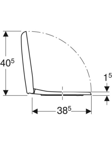 Geberit Selnova Compact soft close QuickRelease Hinges original Toilet Seat