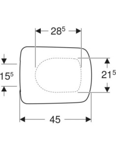 Geberit Selnova Compact Square Original Toilet Seat 2