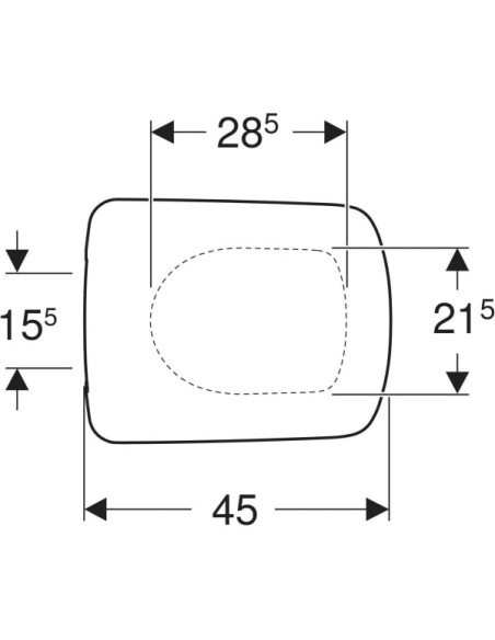 Geberit Selnova Compact Square Original Toilet Seat Geberit Selnova Compact Square Original Toilet Seat
