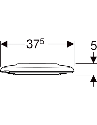 SEDILE WC originale Geberit Selnova Comfort con fissaggio superiore