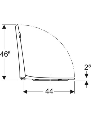 ASSENTO SANITÁRIO Geberit Selnova Comfort original com fixação superior