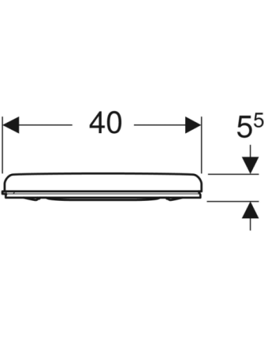 Abattant WC Geberit Selnova Comfort Square original