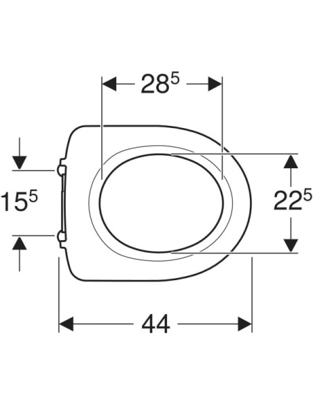 Original Geberit Selnova Comfort seat with lower fixing Original Geberit Selnova Comfort seat with lower fixing