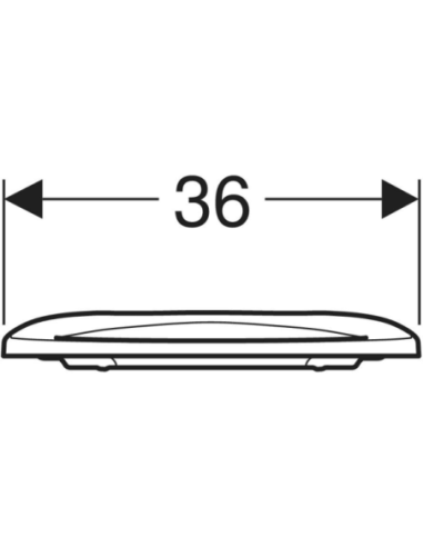 Original Geberit Selnova Comfort seat with lower fixing