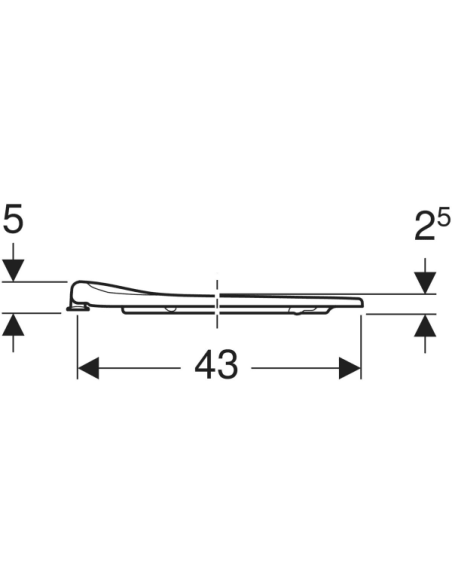 Original Geberit Selnova Comfort seat with lower fixing Original Geberit Selnova Comfort seat with lower fixing