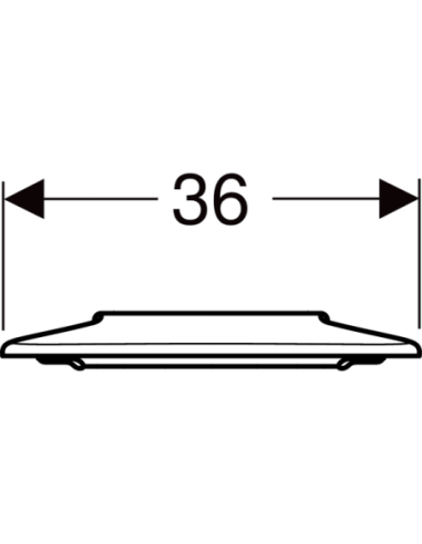 Siège d'origine Geberit Selnova Comfort avec fixation supérieure
