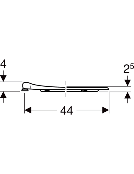 Siège d'origine Geberit Selnova Comfort avec fixation supérieure Siège d'origine Geberit Selnova Comfort avec fixation supérieure