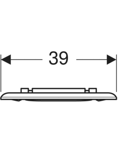 Sedile originale Geberit Selnova Comfort square