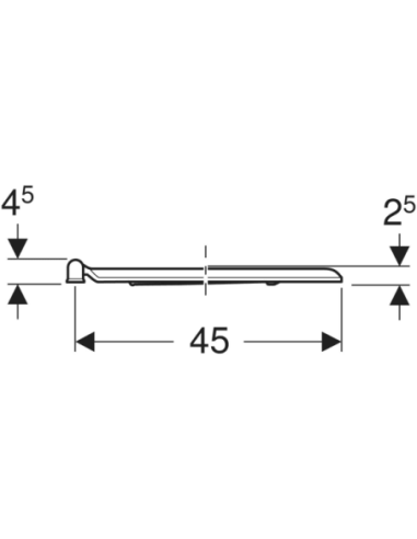 Sedile originale Geberit Selnova Comfort square