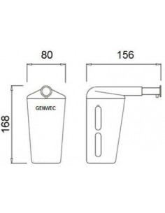 Dispensador De Jabón Mural 300 ML. 2