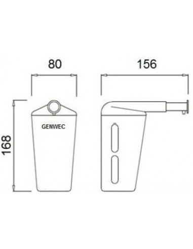Dispensador De Jabón Mural 300 ML.