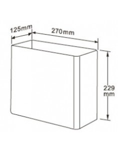 Papelera Mural 7 L. INOX 304 Satinado 2