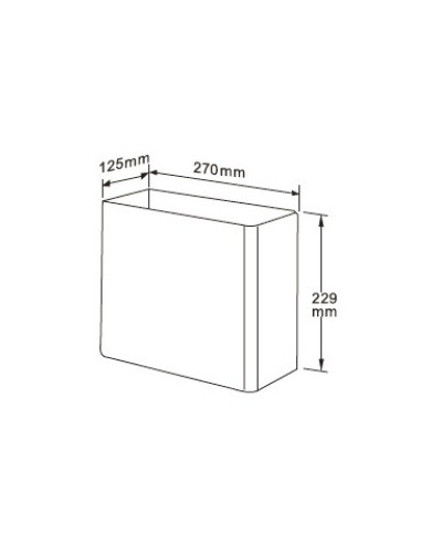 Papelera Mural 7 L. INOX 304 Satinado