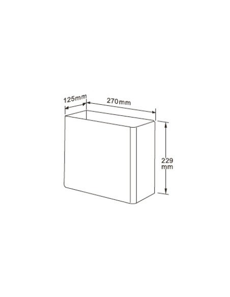 Papelera Mural 7 L. INOX 304 Satinado Papelera Mural 7 L. INOX 304 Satinado