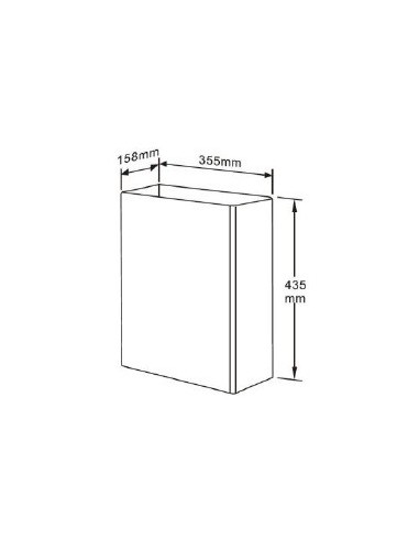 Papelera Mural 23 L. INOX 304 Satinado