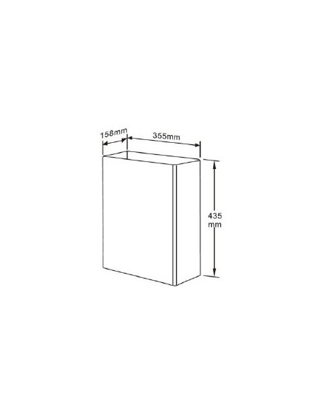 Papelera Mural 23 L. INOX 304 Satinado