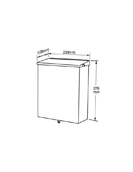Papelera Mural Para Compresas INOX 304 Satinado