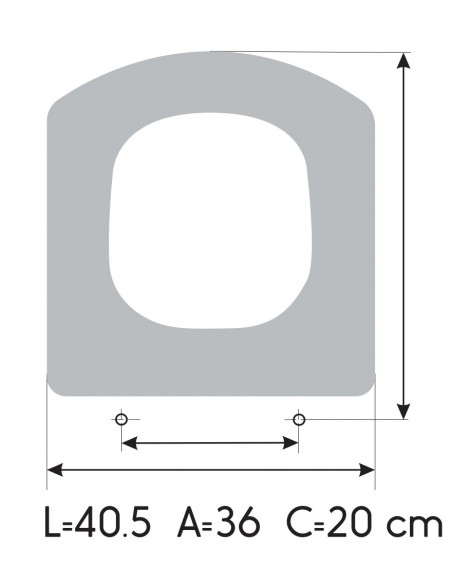 Abattant WC Fait Sur Mesure ROCA HALL SUSPENDUE COMPACT Frein De Chute