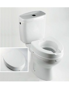 Elevador Wc Redondo Con Tapa Blanco