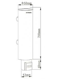 Dispensador De Jabón Cilindrico 300 Ml. 2