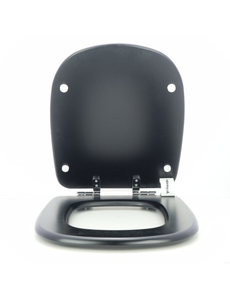 Tapa WC ROCA DAMA RETRO Caída Amortiguada Fabricada A Medida NEGRO MATE