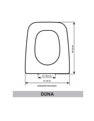 BELLAVISTA DUNA Original Toilet Seat