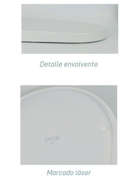 Abattant WC frein de chute Gala Blue Suspendido Compatible ETOOS