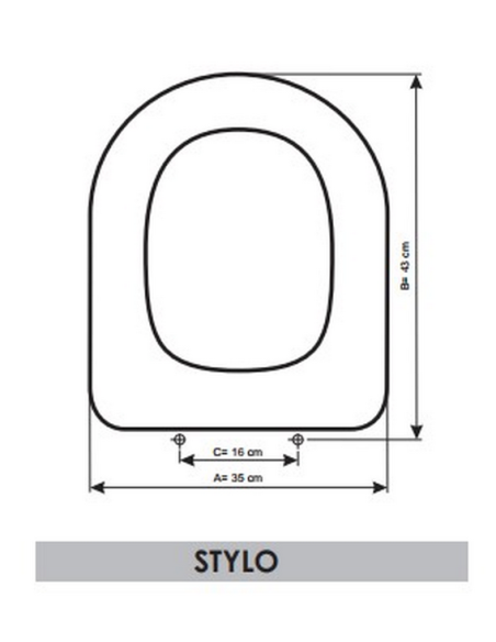 Tampa de Sanita Original  BELLAVISTA STYLO Tampa de Sanita Original  BELLAVISTA STYLO