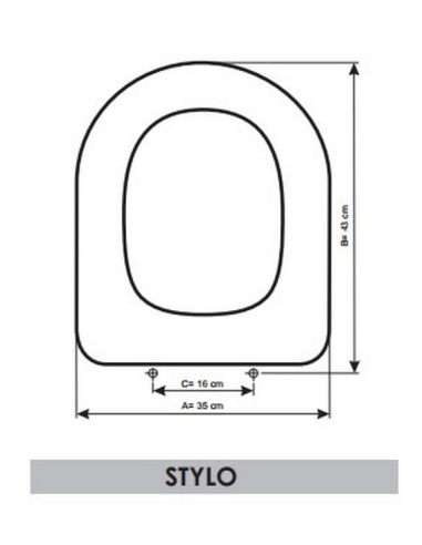 Tampa de Sanita Original BELLAVISTA STYLO Queda Amortecida