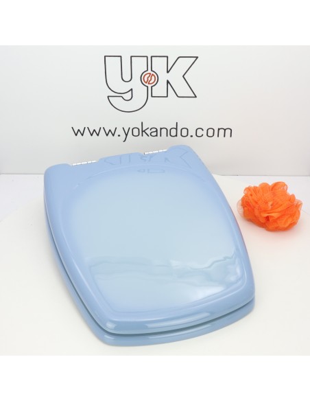 Tapa WC SELLES CHEVERNY Fabricada A Medida AZUL MYOSOTIS JASPEE