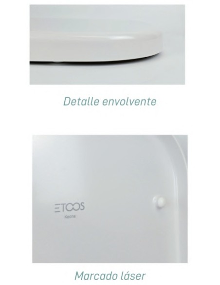 Tapa WC Gala Emma Square Caída Amortiguada Compatible Duroplast