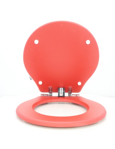 Tapa WC VALADARES NEOCLASICA Caída Amortiguada Fabricada A Medida ROJO