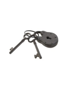 Pendentif décoratif avec cadenas et clés