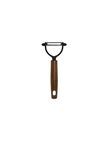 Pelapatate da cucina in legno e acciaio inox