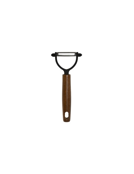 Pelapatate da cucina in legno e acciaio inox