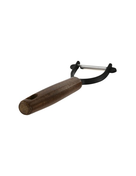 Pelapatate da cucina in legno e acciaio inox