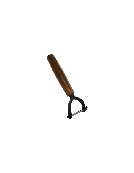 Pelapatate da cucina in legno e acciaio inox