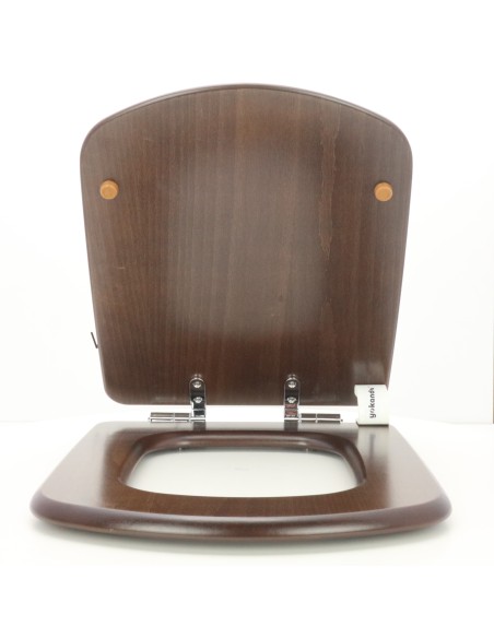 Tapa WC ROCA DAMA SENSO Caída Amortiguada Fabricada A Medida NOGAL OSCURO Tapa WC ROCA DAMA SENSO Caída Amortiguada Fabricada A Medida NOGAL OSCURO