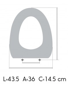 Abattant WC BATHCO IBIZA Frein De Chute ETOOS 2