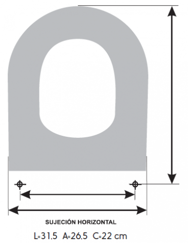 Tapa WC ROCA Infantil Modelo HAPPENING BABY ROCA Tapa + Aro Fabricada A Medida MEDIDAS