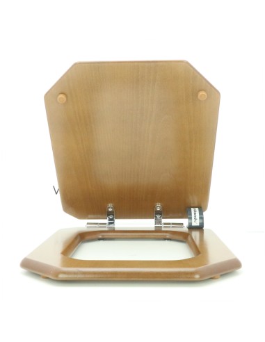 Tapa WC DURAVIT 1930 OCTOGONAL Caída Amortiguada Fabricada A Medida NOGAL CLARO