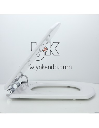 Tapa WC ROCA HALL SUSPENDIDO COMPACTO Caída Amortiguada Fabricada A Medida BLANCO