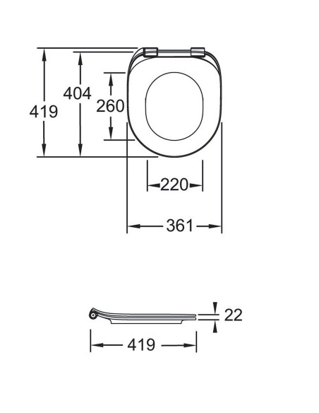 Asiento slim Cléo SC QR blanco ORIGINAL JACOB DELAFON